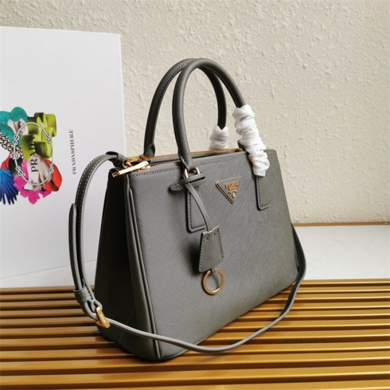 Medium Prada Galleria Saffiano leather bag 1BA863 Grey