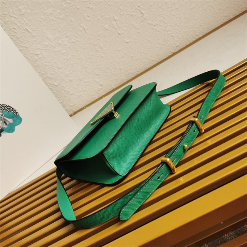 Prada Emblème Saffiano shoulder bag 1BD320 Green