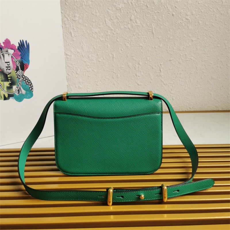 Prada Emblème Saffiano shoulder bag 1BD320 Green