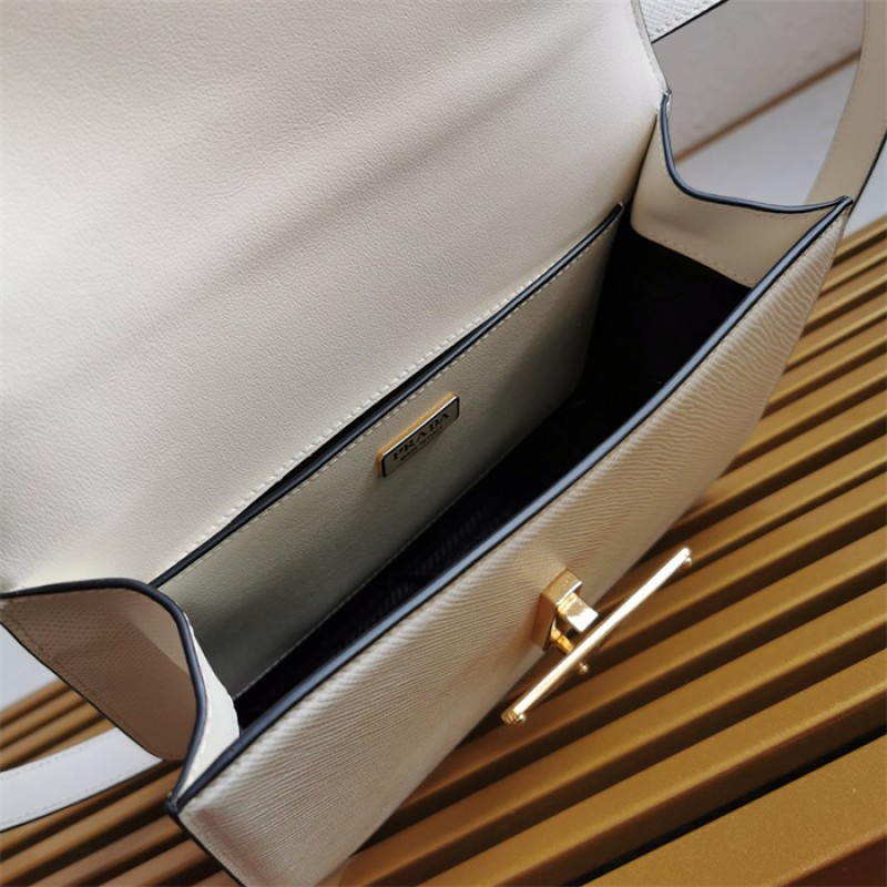 Prada Emblème Saffiano shoulder bag 1BD320 White