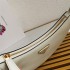 Prada Arqué leather shoulder bag 1BC194 White