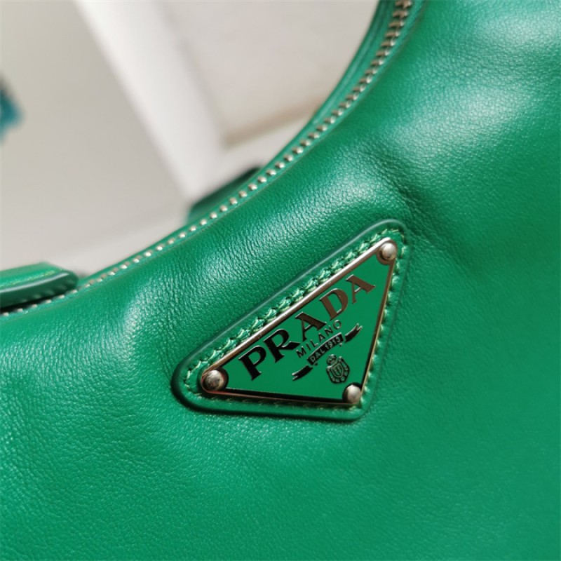 Padded nappa-leather Prada Re-Edition 2005 shoulder bag 1BH204 Green