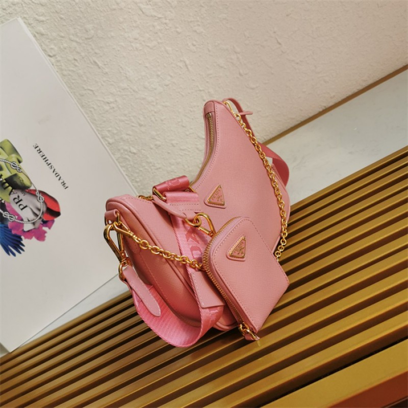 Prada Re-Edition 2005 Saffiano leather bag 1BH204 Pink