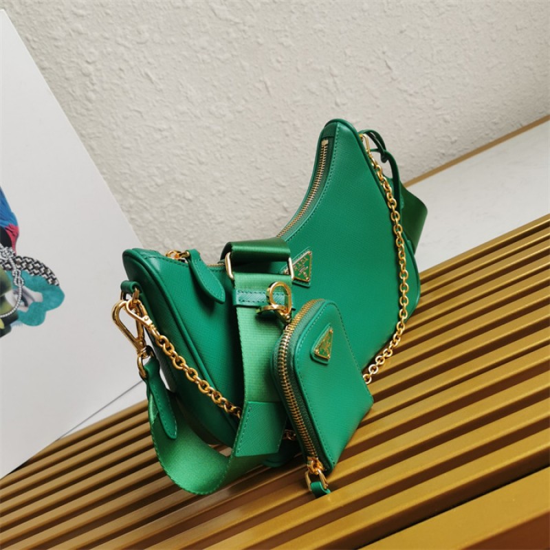 Prada Re-Edition 2005 Saffiano leather bag 1BH204 Green