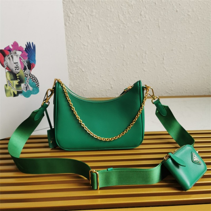 Prada Re-Edition 2005 Saffiano leather bag 1BH204 Green