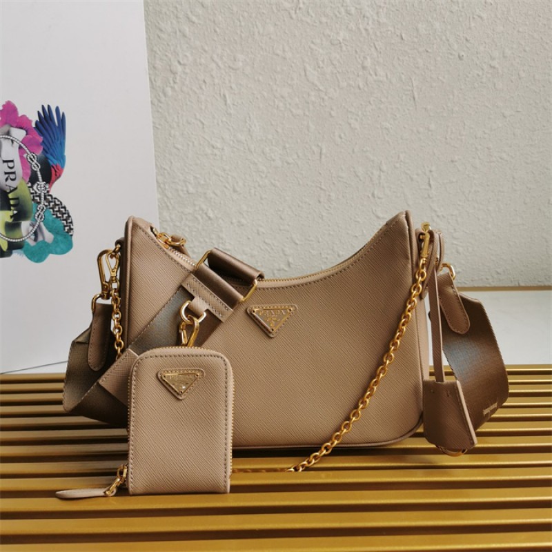 Prada Re-Edition 2005 Saffiano leather bag 1BH204Beige