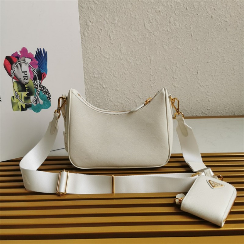 Prada Re-Edition 2005 Saffiano leather bag 1BH204 White