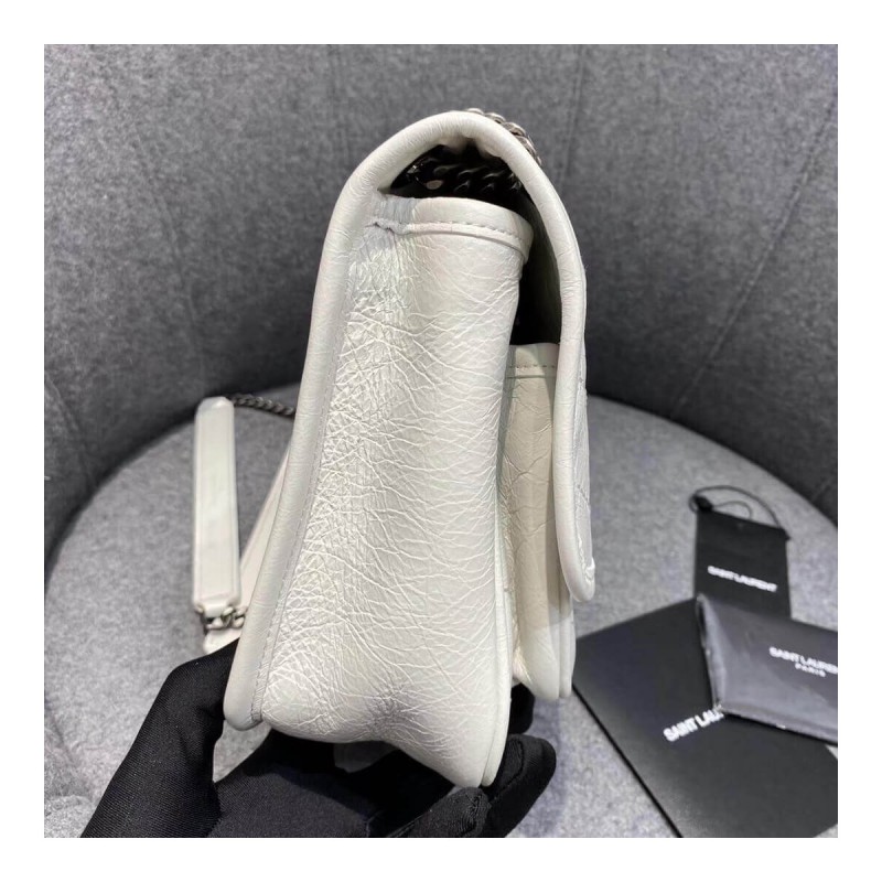 YSL Saint Laurent Niki Baby In Crinkled Vintage Leather 533037