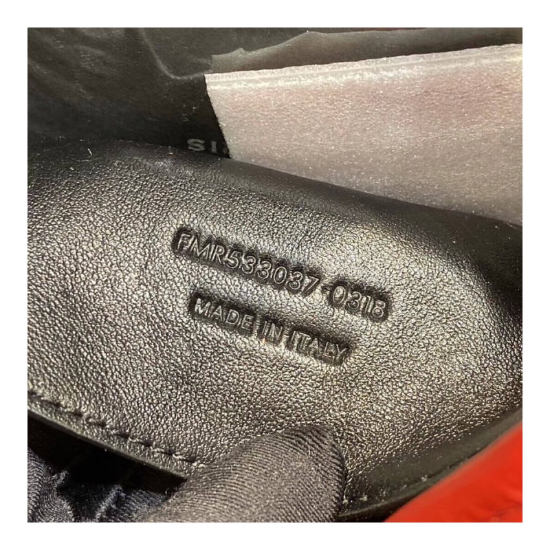 YSL Saint Laurent Niki Baby In Crinkled Vintage Leather 533037