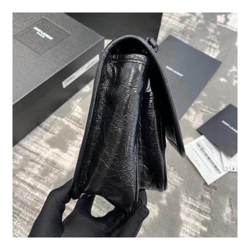 YSL Saint Laurent Niki Baby In Crinkled Vintage Leather 533037