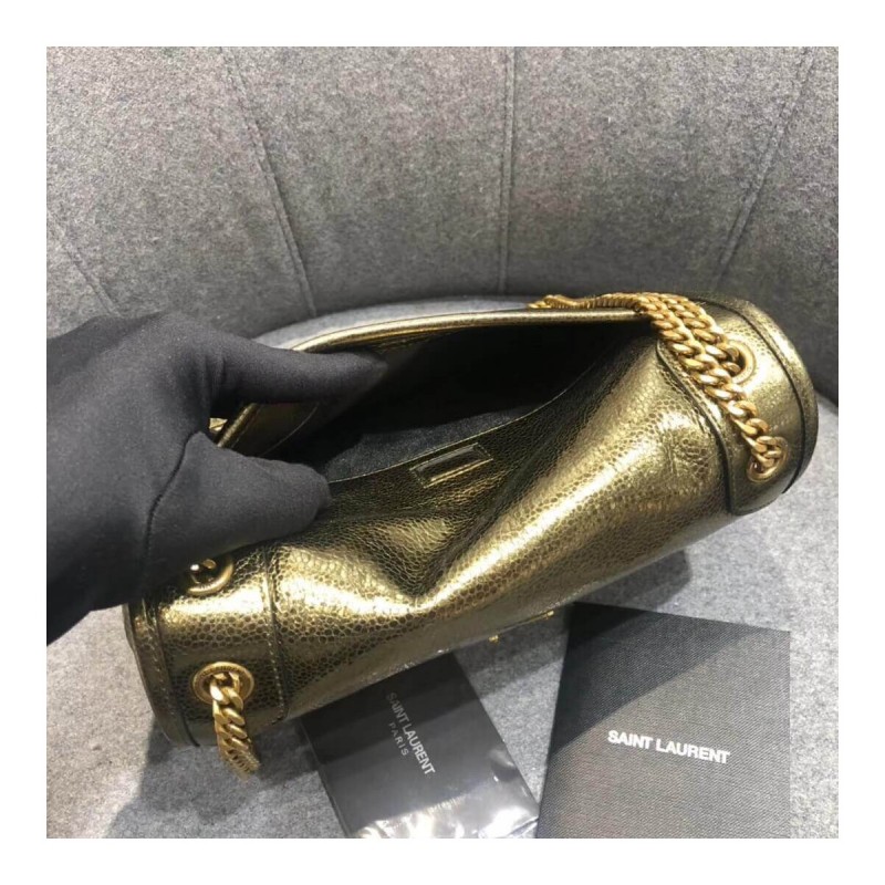 YSL Saint Laurent Niki Baby In Crinkled Vintage Leather 533037