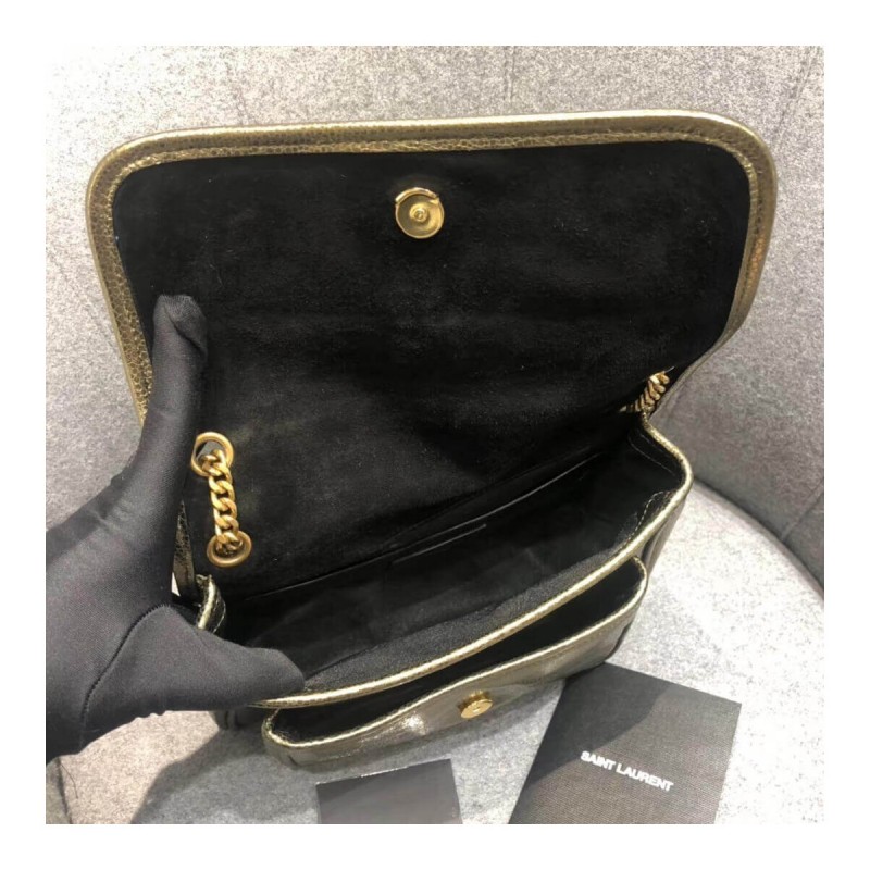 YSL Saint Laurent Niki Baby In Crinkled Vintage Leather 533037