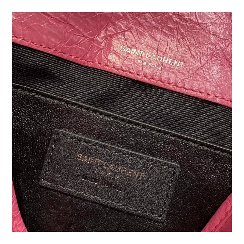 YSL Saint Laurent Niki Baby In Crinkled Vintage Leather 533037