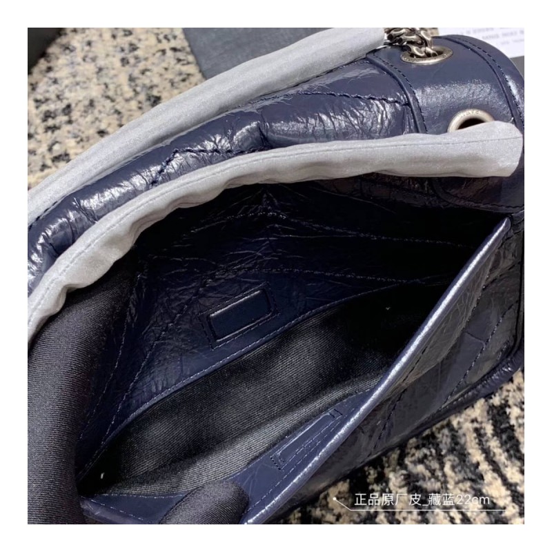 YSL Saint Laurent Niki Baby In Crinkled Vintage Leather 533037