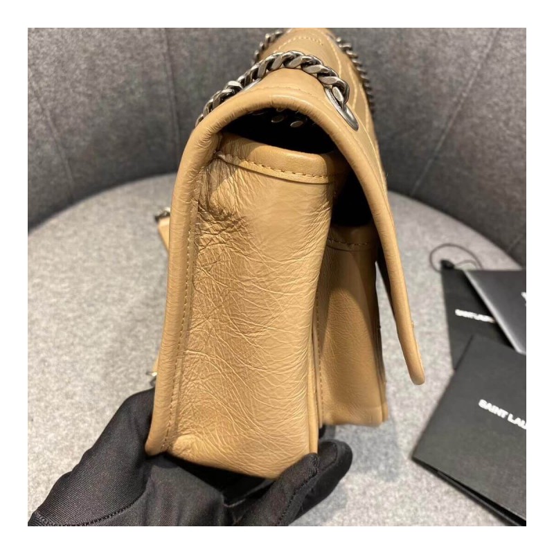 YSL Saint Laurent Niki Baby In Crinkled Vintage Leather 533037