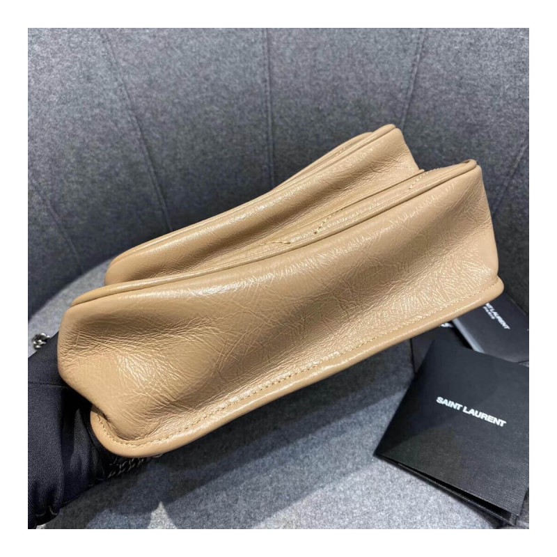 YSL Saint Laurent Niki Baby In Crinkled Vintage Leather 533037