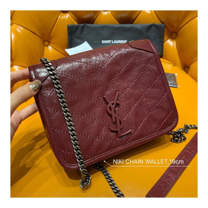 Saint Laurent Niki Chain Wallet Shoulder Bag 583103