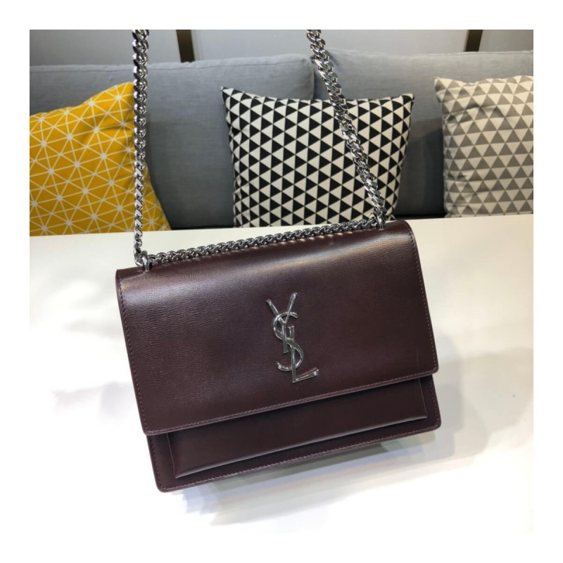 Saint Laurent Sunset Medium In Smooth Leather 442906