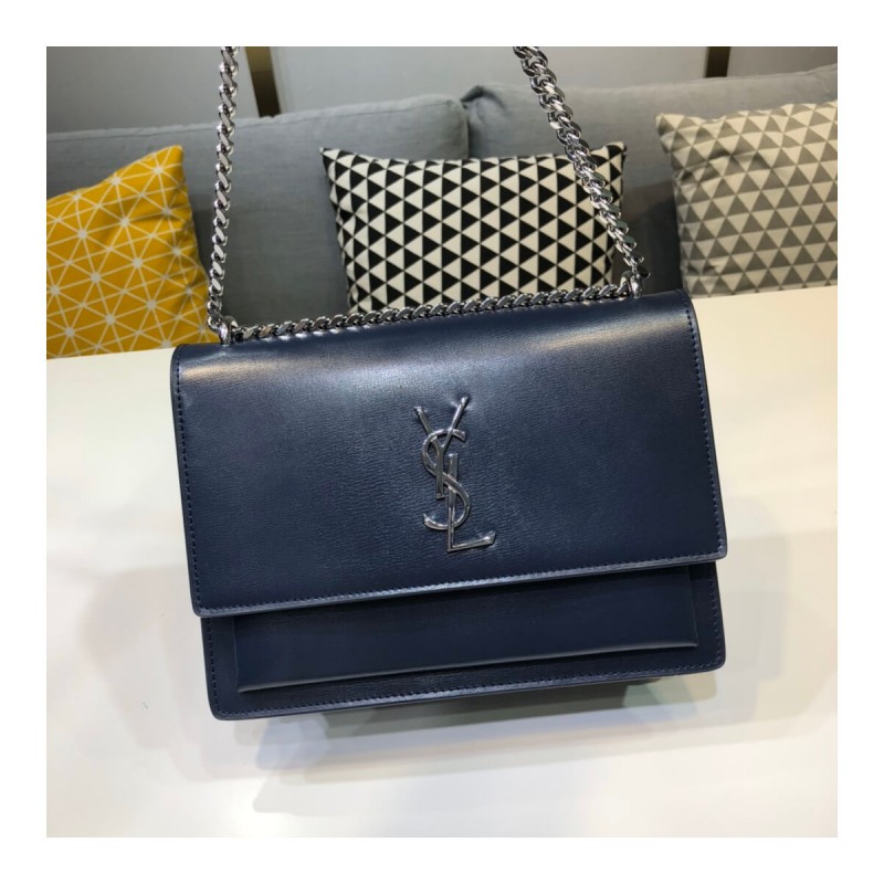 Saint Laurent Sunset Medium In Smooth Leather 442906