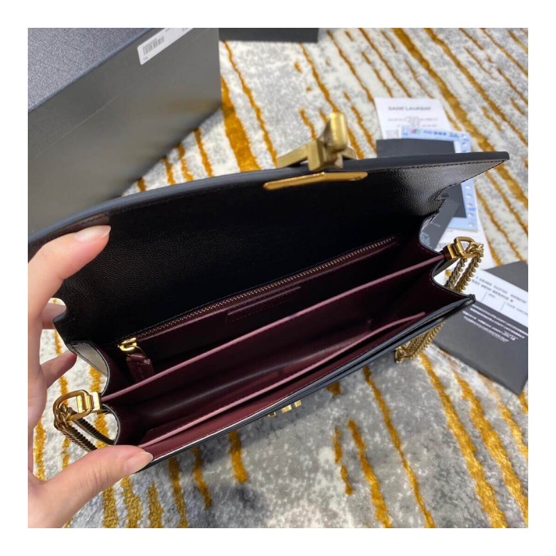 YSL Saint Laurent Cassandra Monogram Clasp Bag In Grain Leather 532750