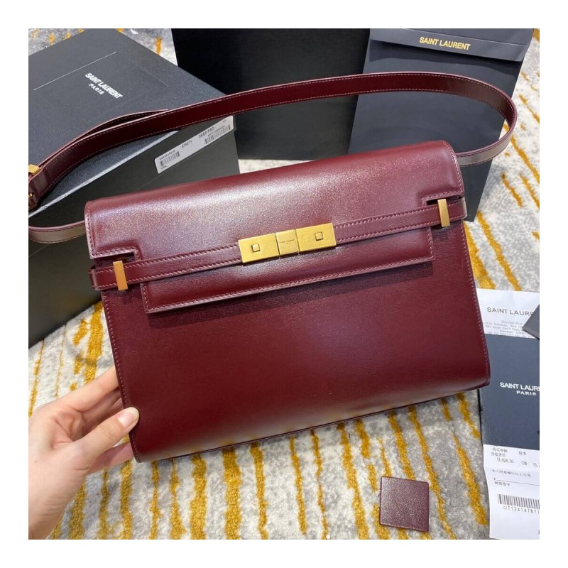 Saint Laurent Manhattan Shoulder Bag In Smooth Leather 579271