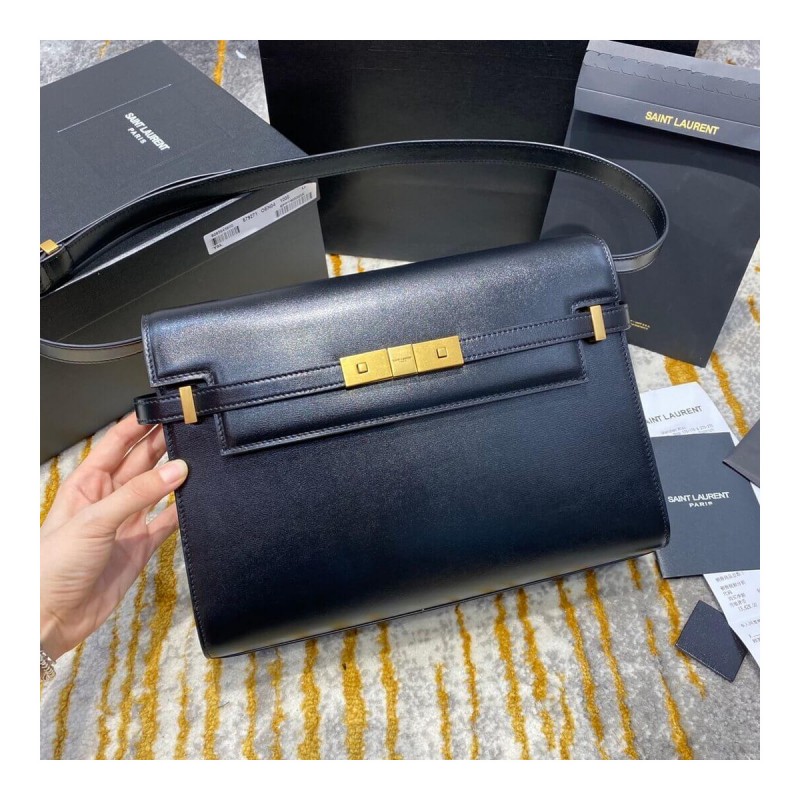 Saint Laurent Manhattan Shoulder Bag In Smooth Leather 579271