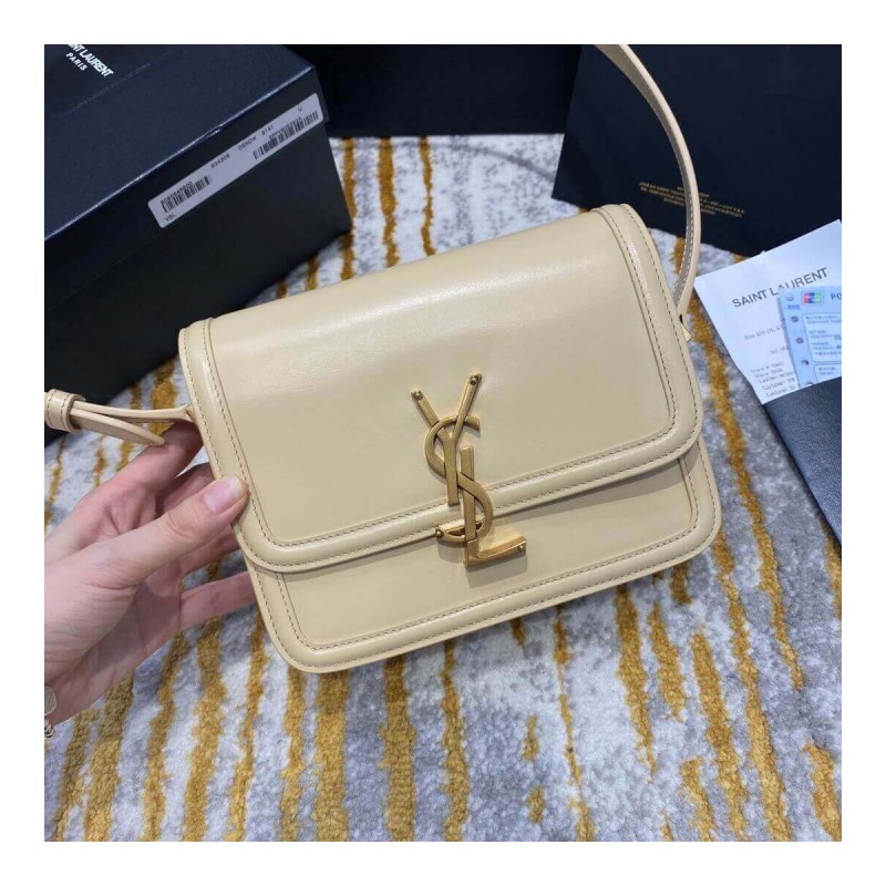 Saint Laurent YSL Solferino Small Satchel In Box Leather 634306