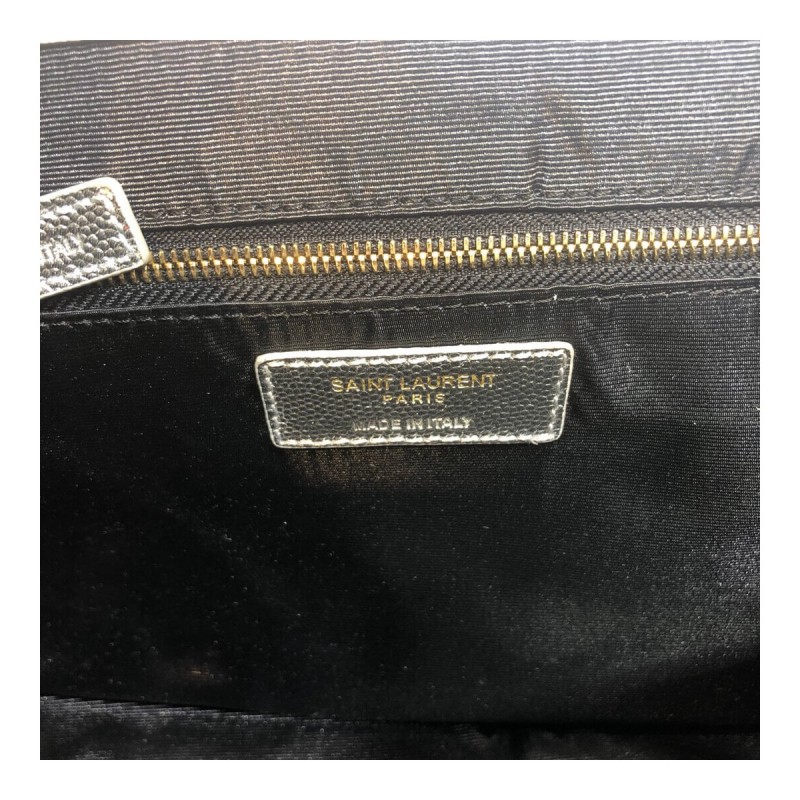 Saint Laurent Metallic Silver Large Envelope Chain Bag 396910