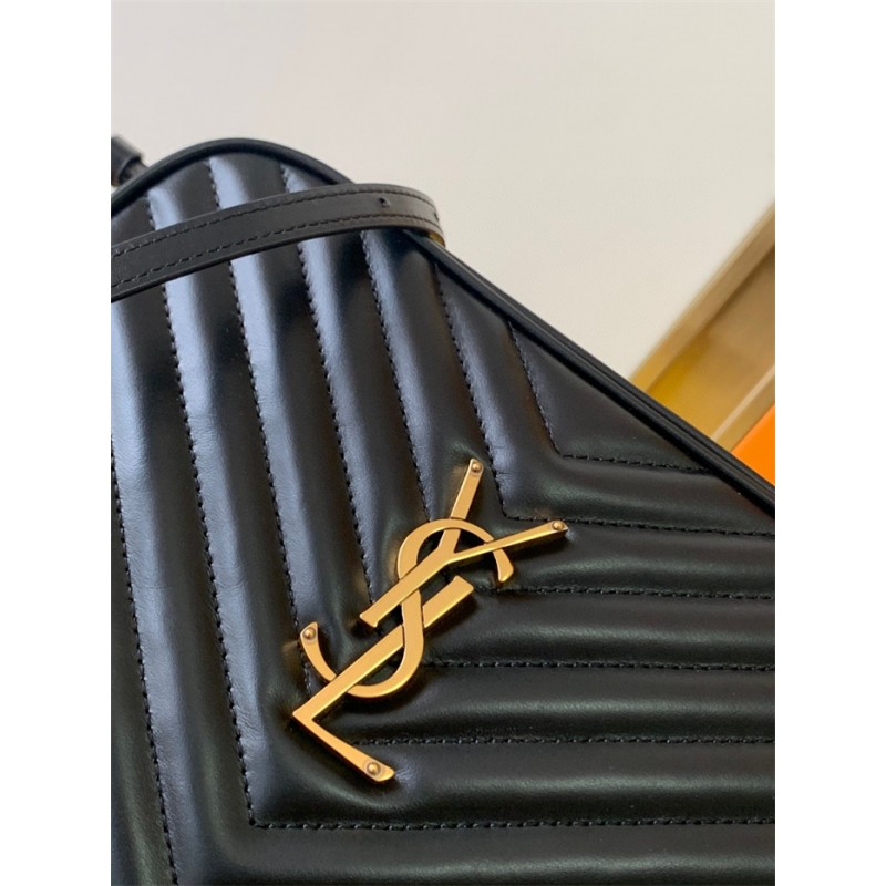 Saint Laurent YSL Lou Camera Bag in Quilted Leather Black