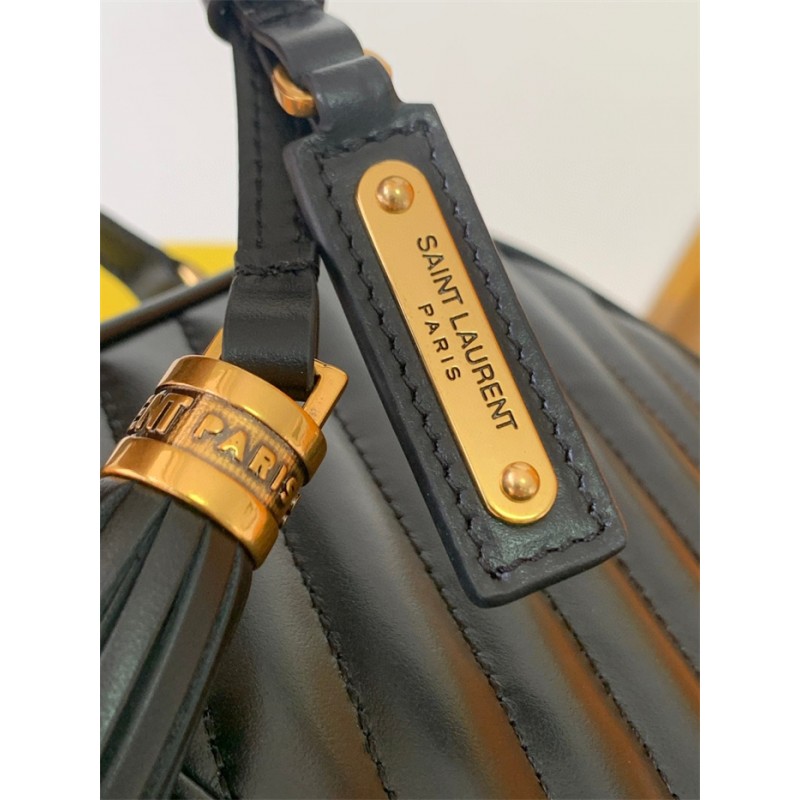 Saint Laurent YSL Lou Camera Bag in Quilted Leather Black