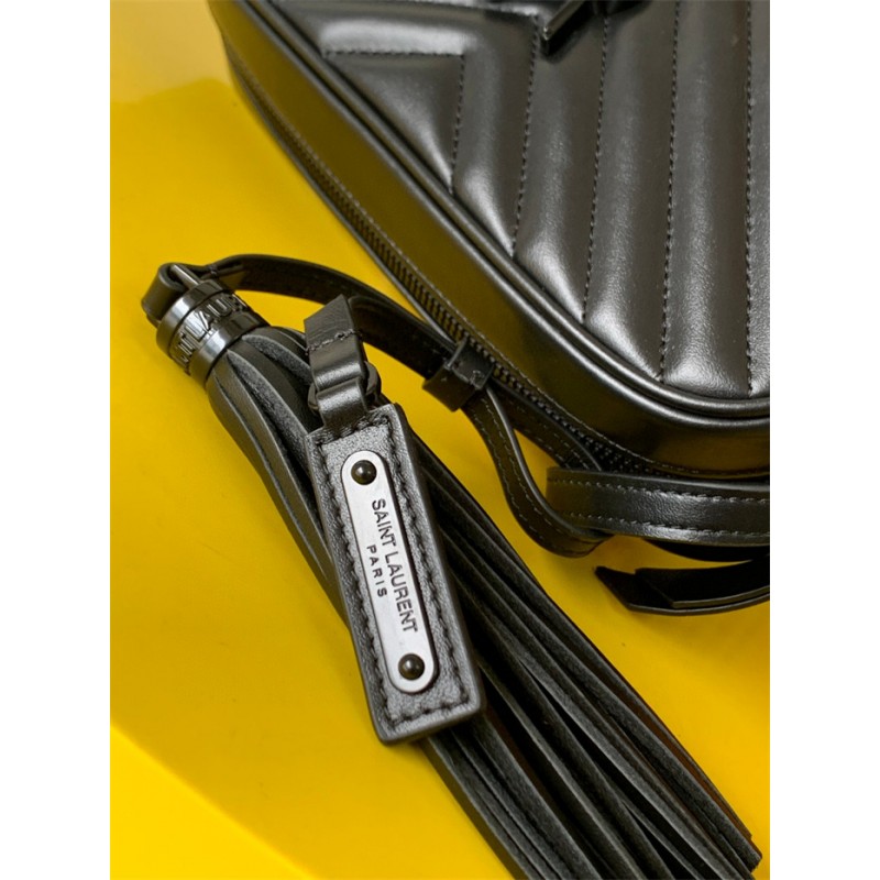 Saint Laurent YSL Lou Camera Bag in Quilted Leather Black 715232DV7081000