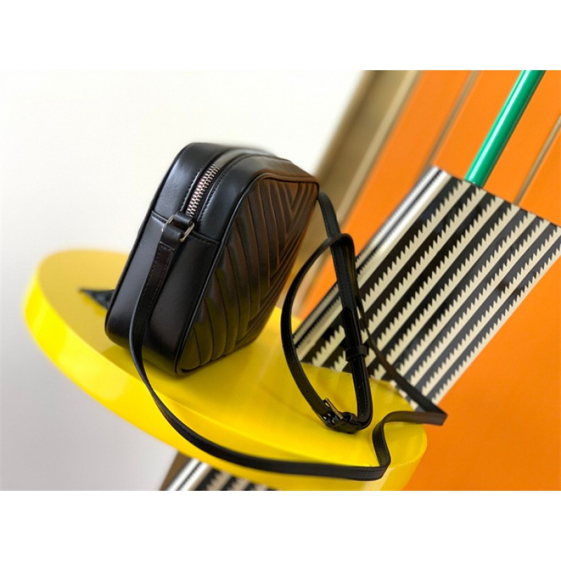 Saint Laurent YSL Lou Camera Bag in Quilted Leather Black 715232DV7041000