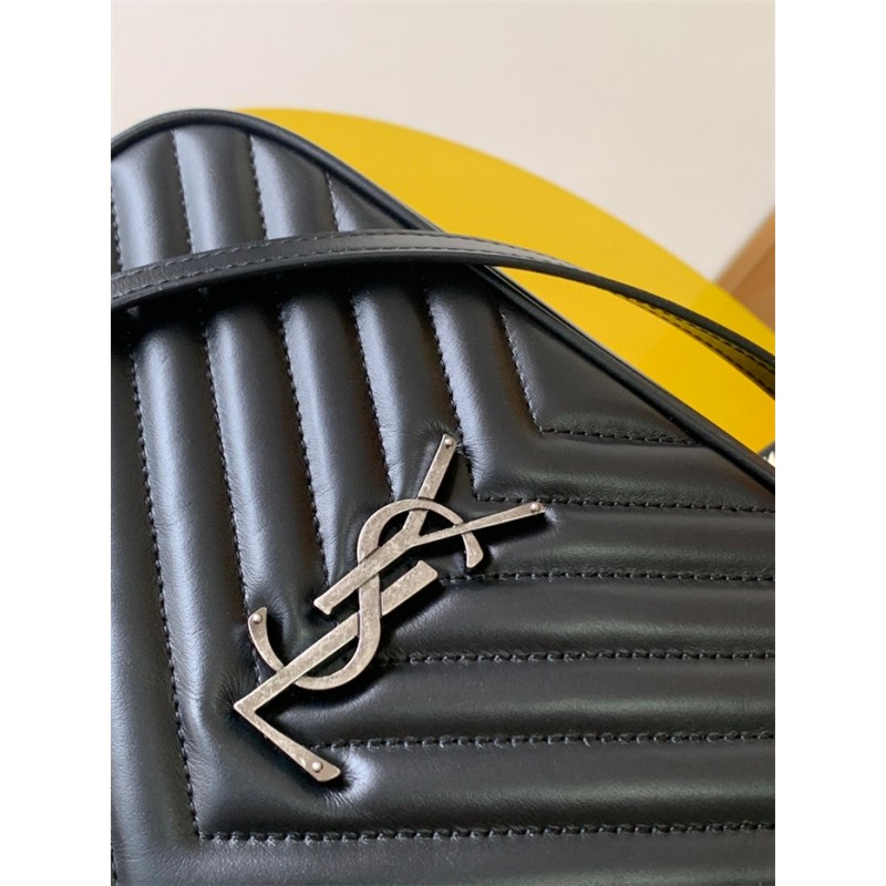 Saint Laurent YSL Lou Camera Bag in Quilted Leather Black 715232DV7041000