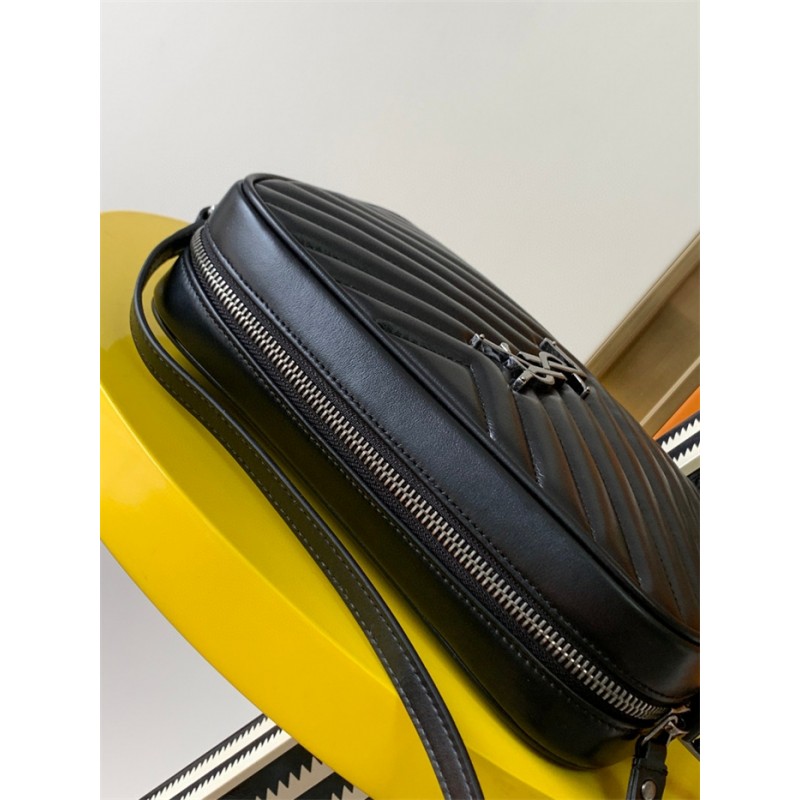 Saint Laurent YSL Lou Camera Bag in Quilted Leather Black 715232DV7041000
