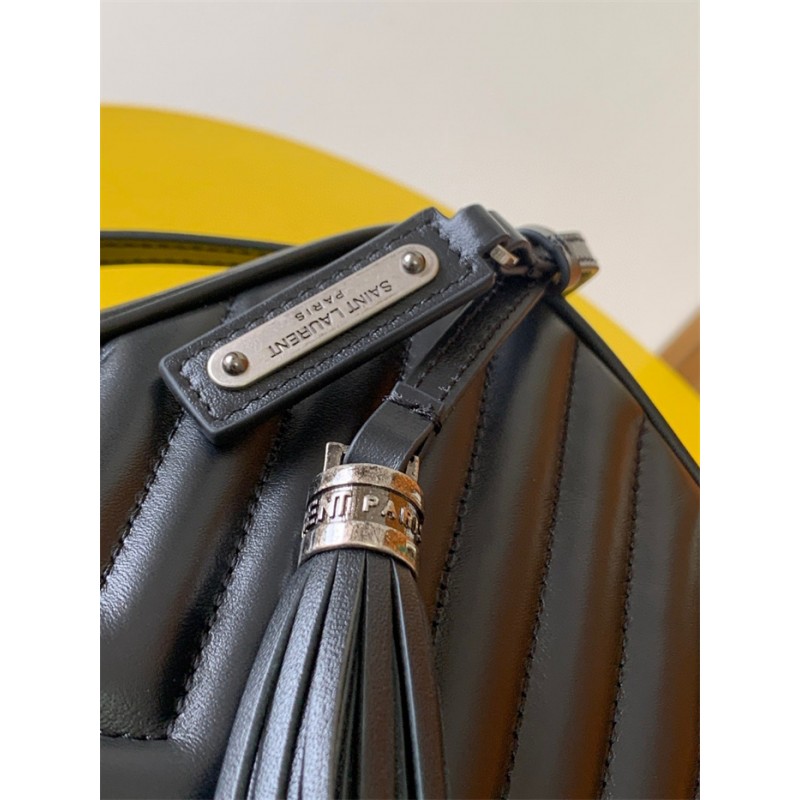 Saint Laurent YSL Lou Camera Bag in Quilted Leather Black 715232DV7041000