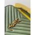 Saint Laurent YSL Lou Camera Bag in Quilted Leather Green