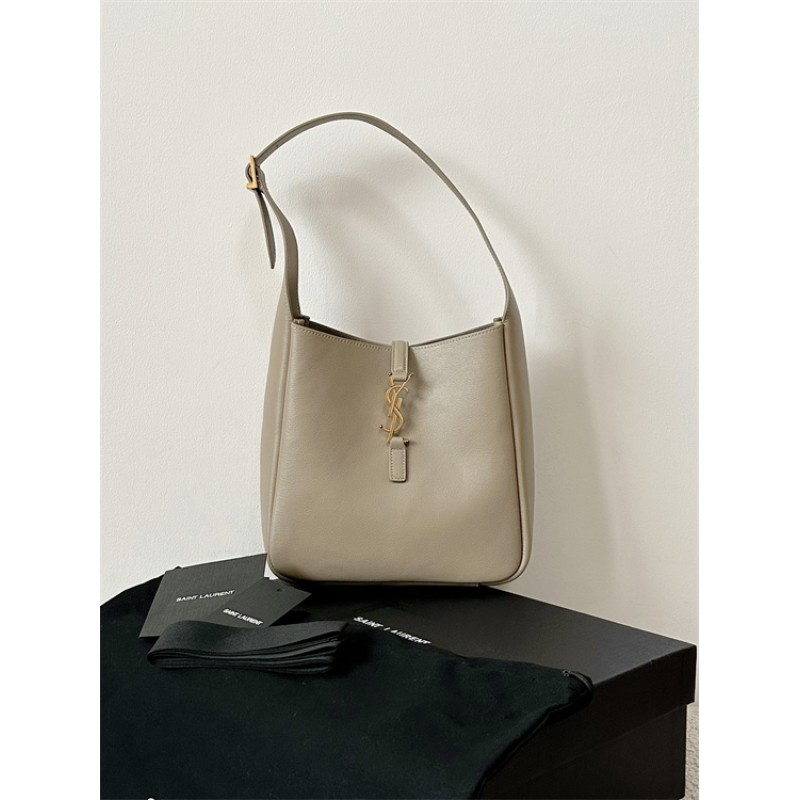 Saint Laurent Small LE 5 A 7 Supple Handbag in Grained Leather 713938AAAUQ1722