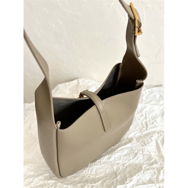 Saint Laurent Small LE 5 A 7 Supple Handbag in Grained Leather 713938AAAUQ1722