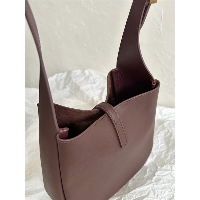 Saint Laurent Small LE 5 A 7 Supple Handbag in Grained Leather 713938AAAUQ6475