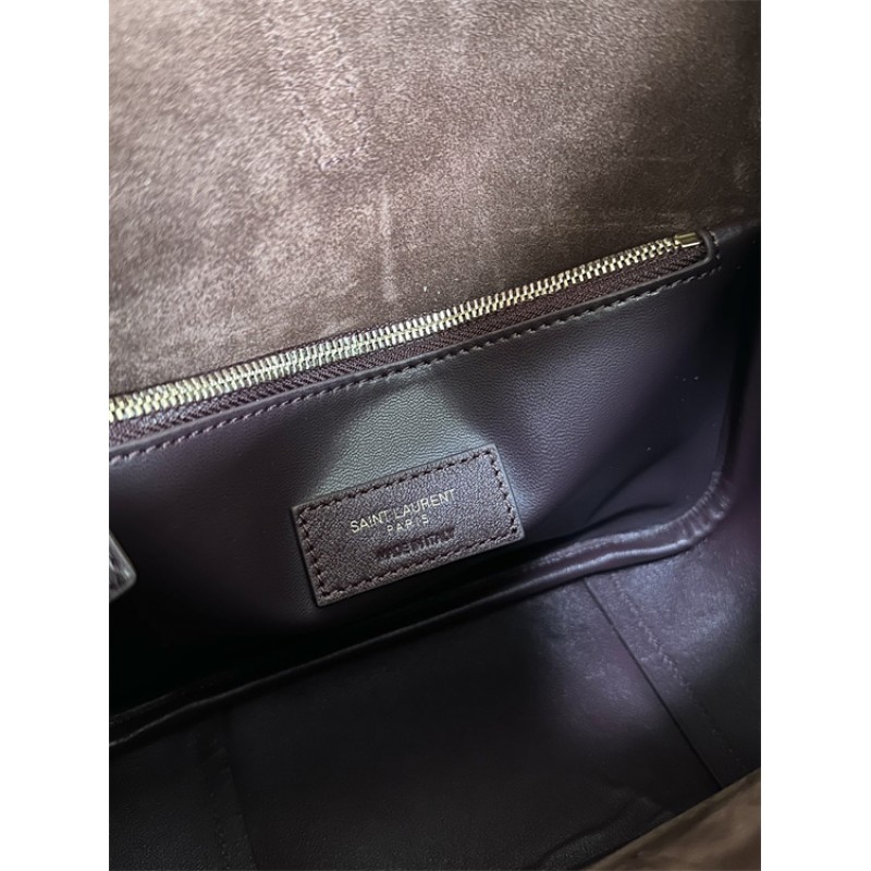 Saint Laurent Small LE 5 A 7 Supple Handbag in Grained Leather 713938AAAUQ6475