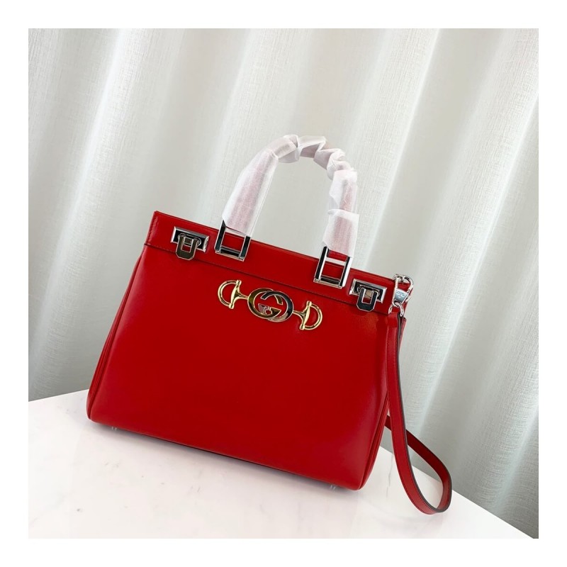 Gucci Zumi Smooth Leather Small Top Handle Bag 569712