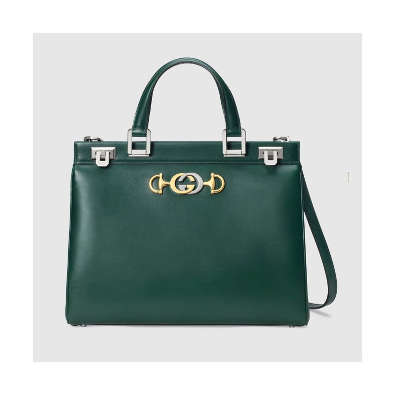 Gucci Zumi Smooth Leather Medium Top Handle Bag 564714