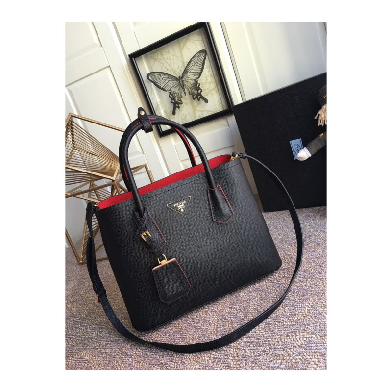 Prada Saffiano Leather Double Bag 1BG775
