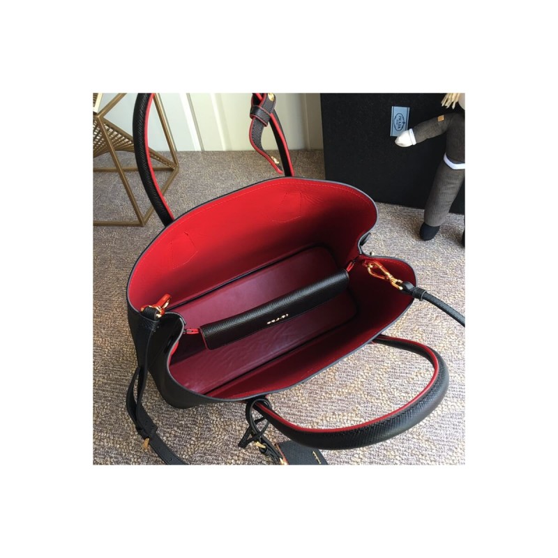 Prada Saffiano Leather Double Bag 1BG775