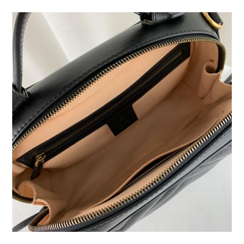 Gucci GG Marmont Matelasse Top Handle Bag 498100