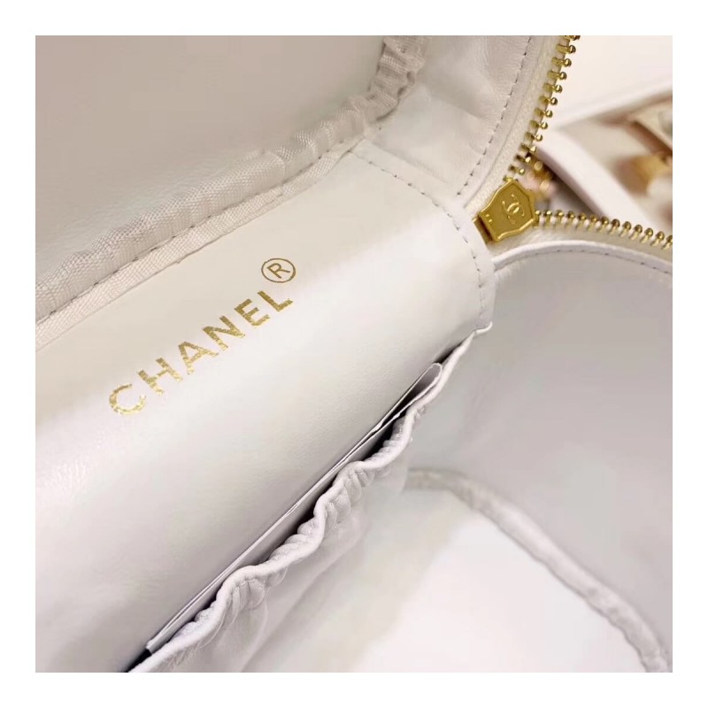 Chanel Vintage Caviar Vanity Cosmetic Bag A12