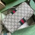 Gucci Ophidia GG mini top handle bag in beige and ebony canvas 772053 96IWG 8745