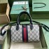 Gucci Ophidia GG mini top handle bag in beige and blue canvas 772053 96IWN 4076