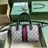 Gucci Ophidia GG mini top handle bag in beige and blue canvas 772053 96IWN 4076