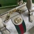 Gucci Ophidia GG mini top handle bag in beige and white canvas 772053 UULAG 9682